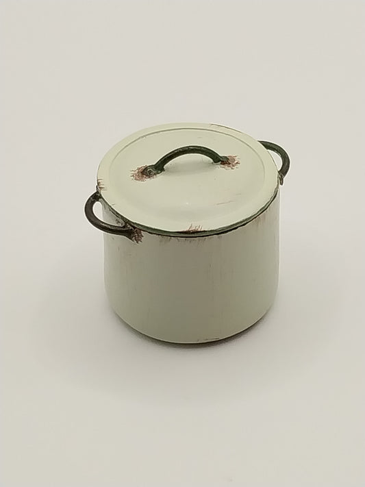 Stock Pot With Lid, Beige