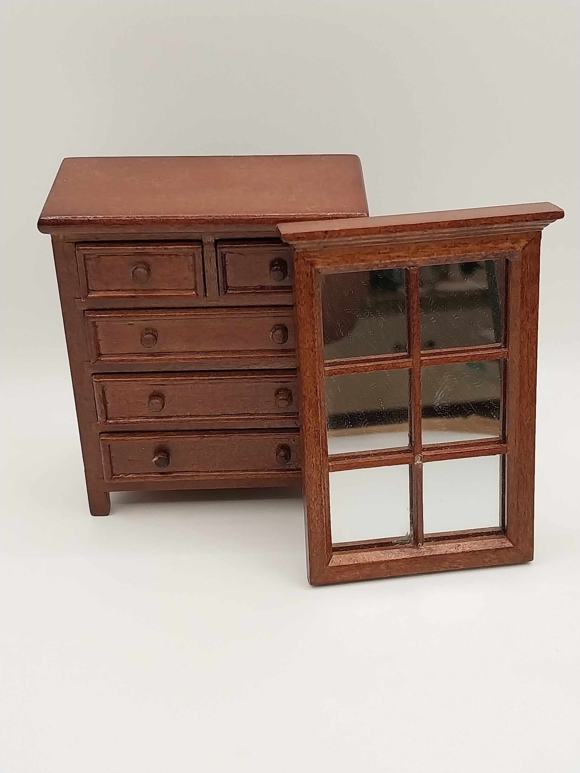 Enfield Dresser With Mirror, Walnut Miniature Designs, Inc. Enfield Dresser With Mirror, Walnut Miniature Designs, Inc.