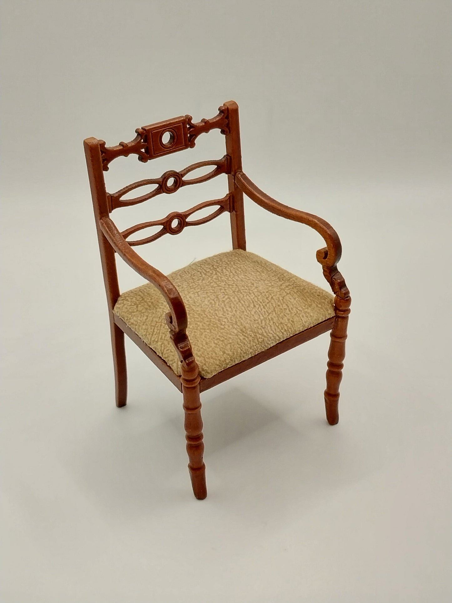 Art Nouveau Arm Chair, Walnut