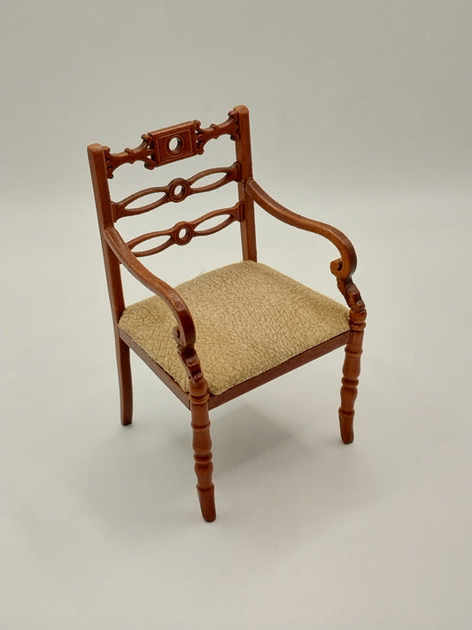 Art Nouveau Arm Chair, Walnut