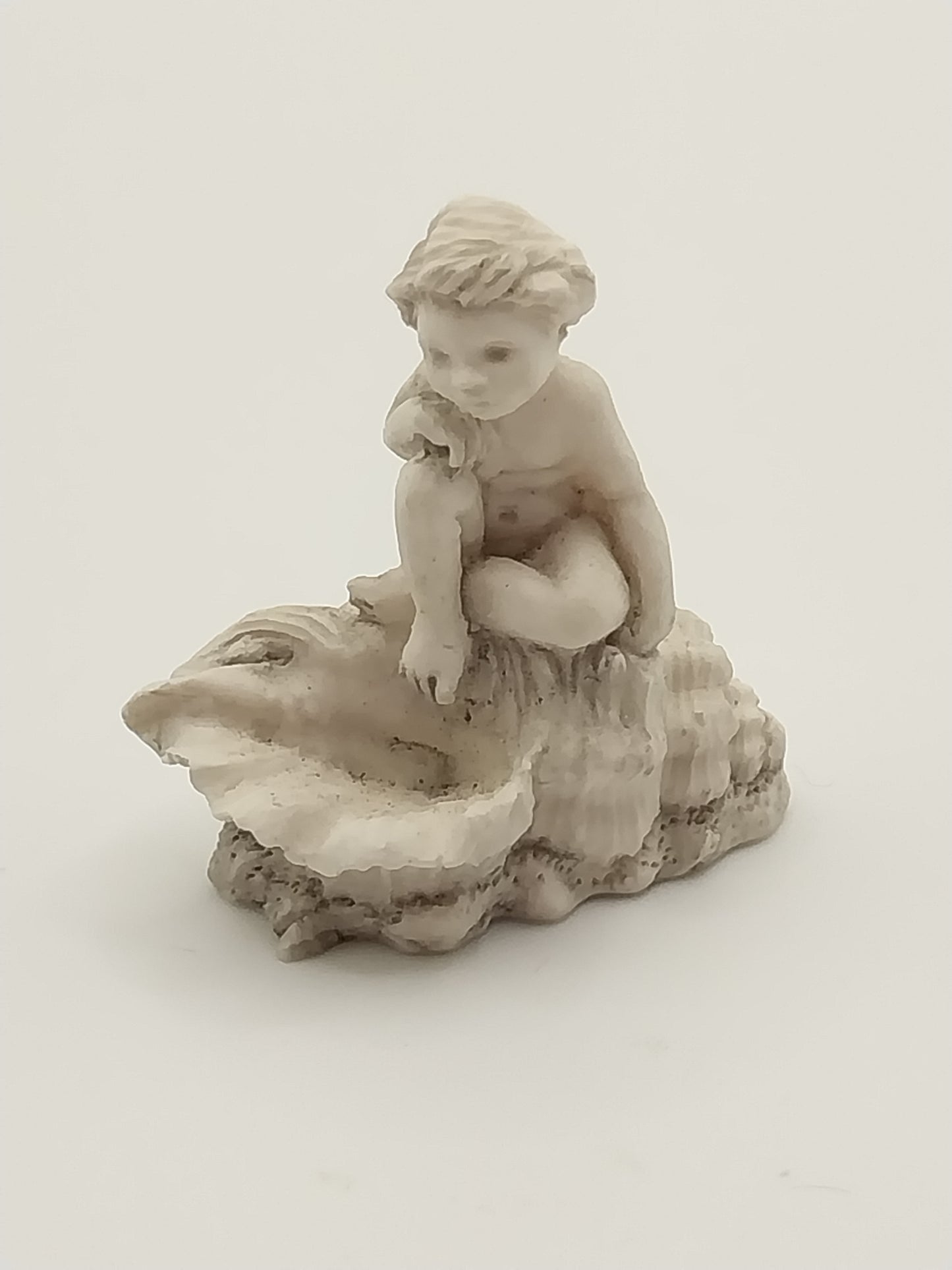 CPM0864, Sitting Angel Statue, Gray