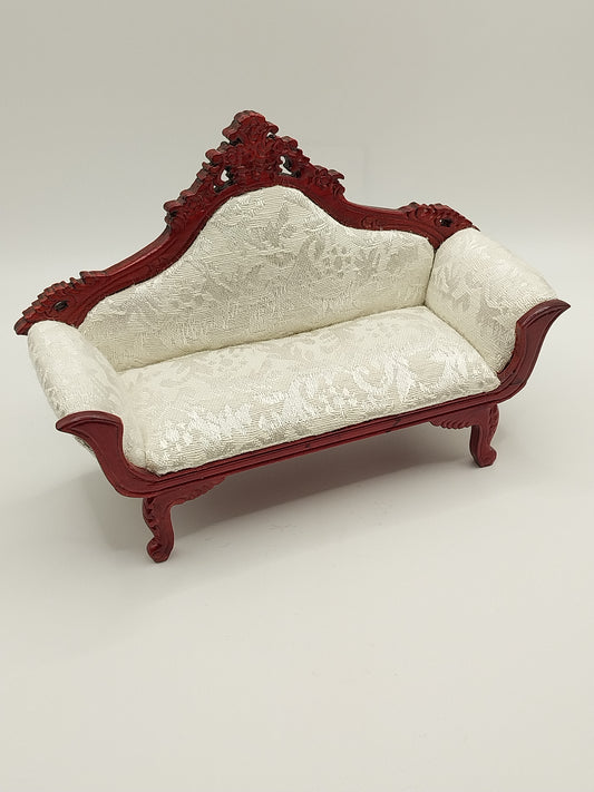 Victorian Parlor Settee, Mahogany