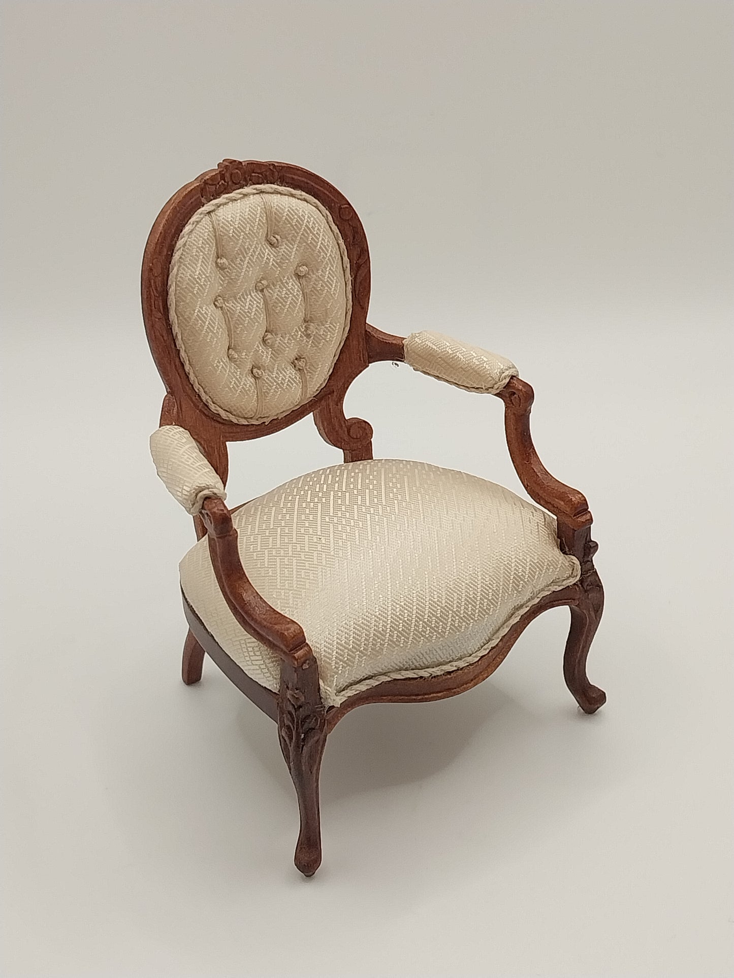 George III Open Arm Chair, Walnut