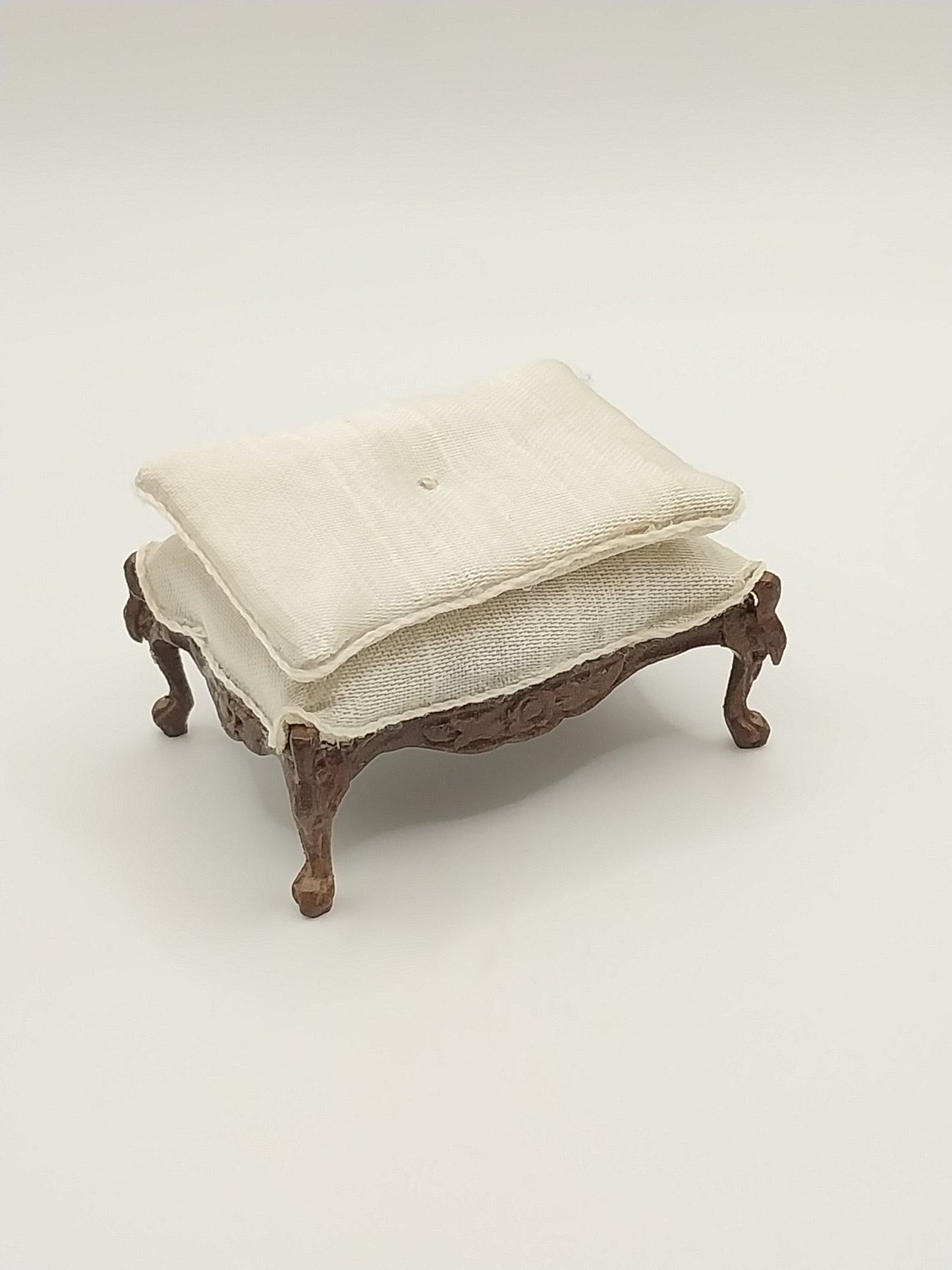 Stool with Swans, Walnut