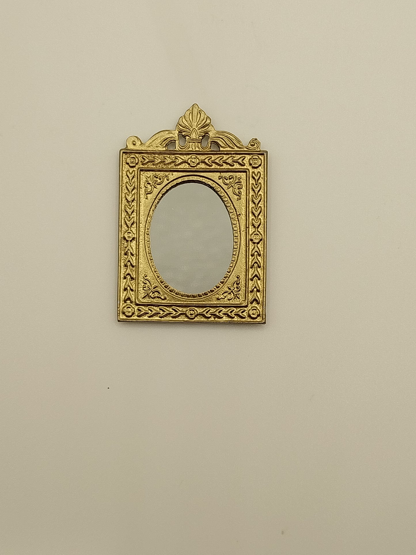 Rectangular Gold Shell Mirror, DISC