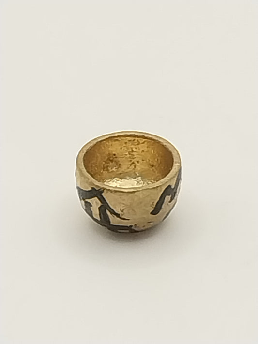 Oriental Tea Cup Gold with Black