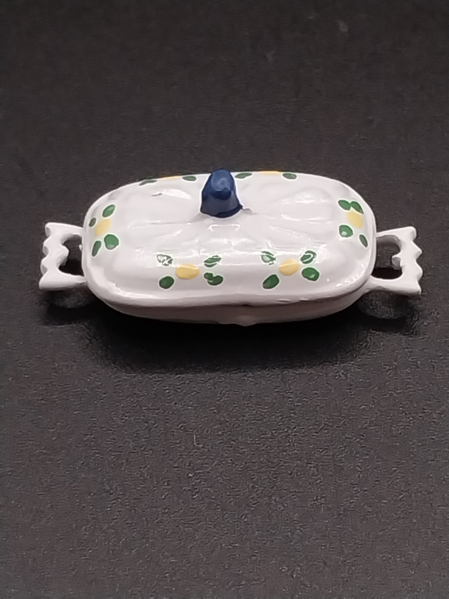 Casserole with Lid, Handpainted