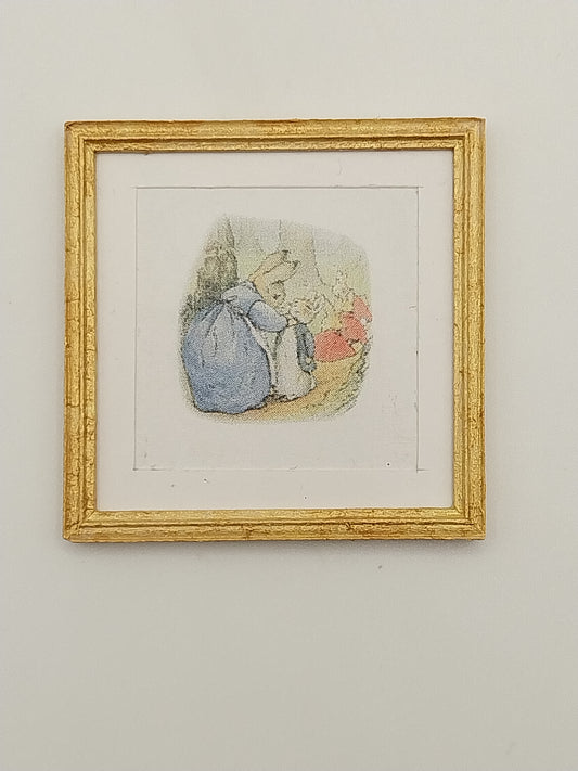 Framed Print, Mrs Peter Rabbit & 1 Child