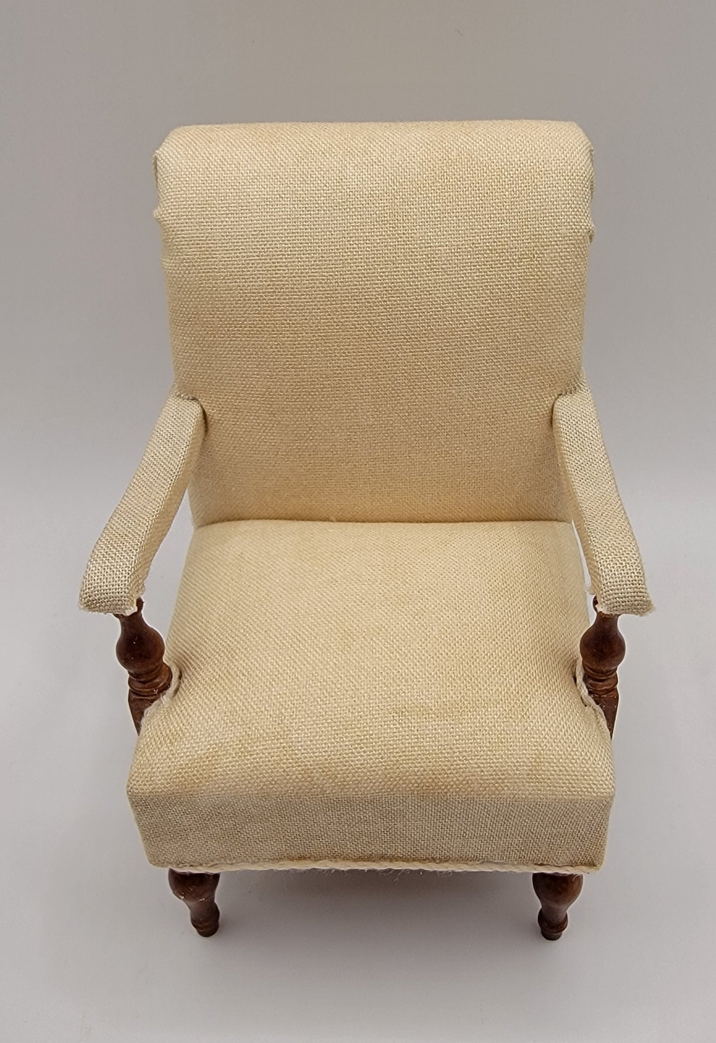 Oxford Chair, Creamy Yellow, Walnut