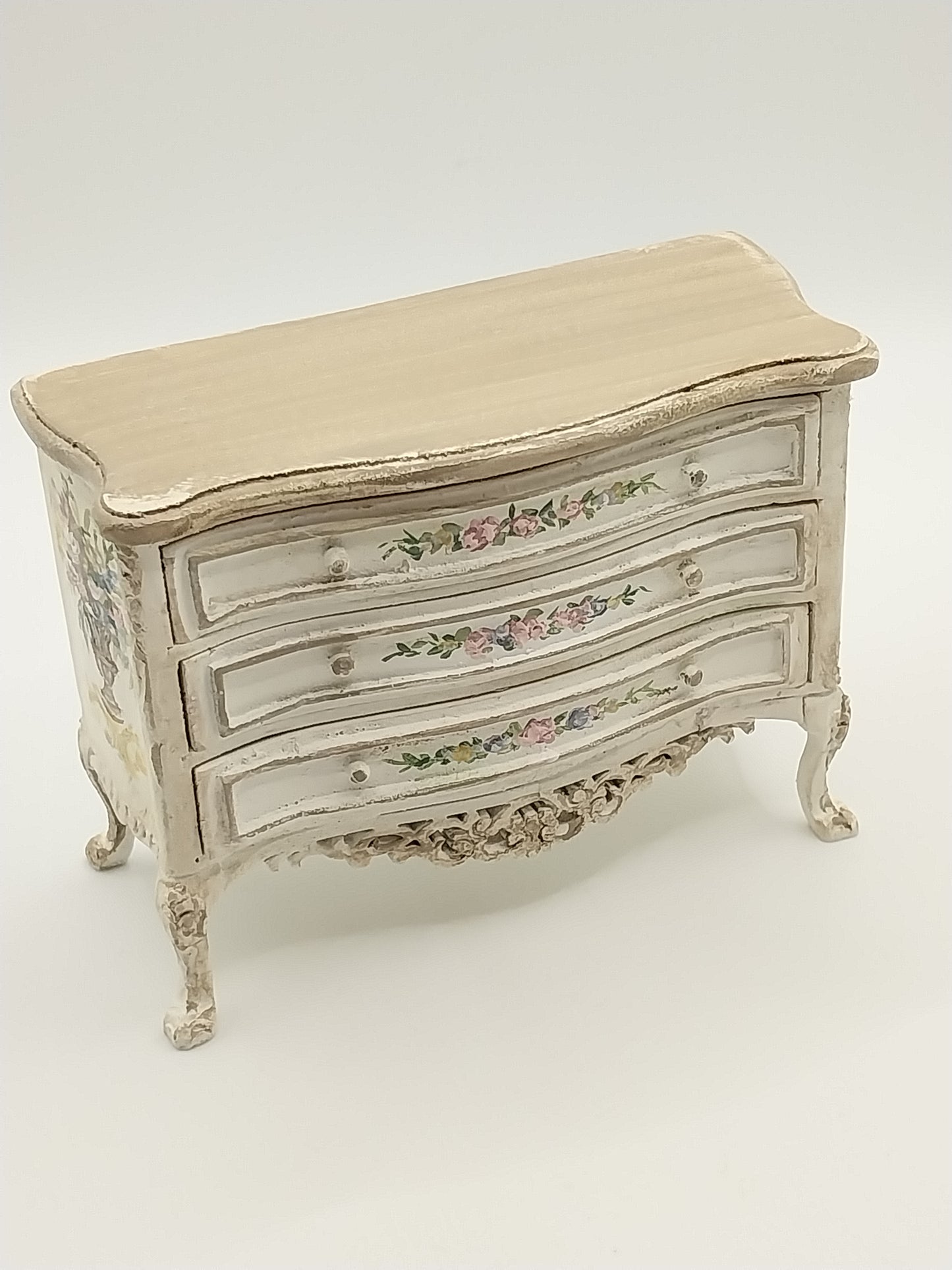 French Shabby Chic Console, Handpainted