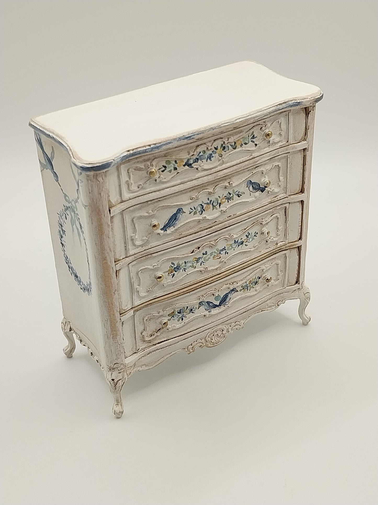 French Shabby Chic Chest, Handpainted