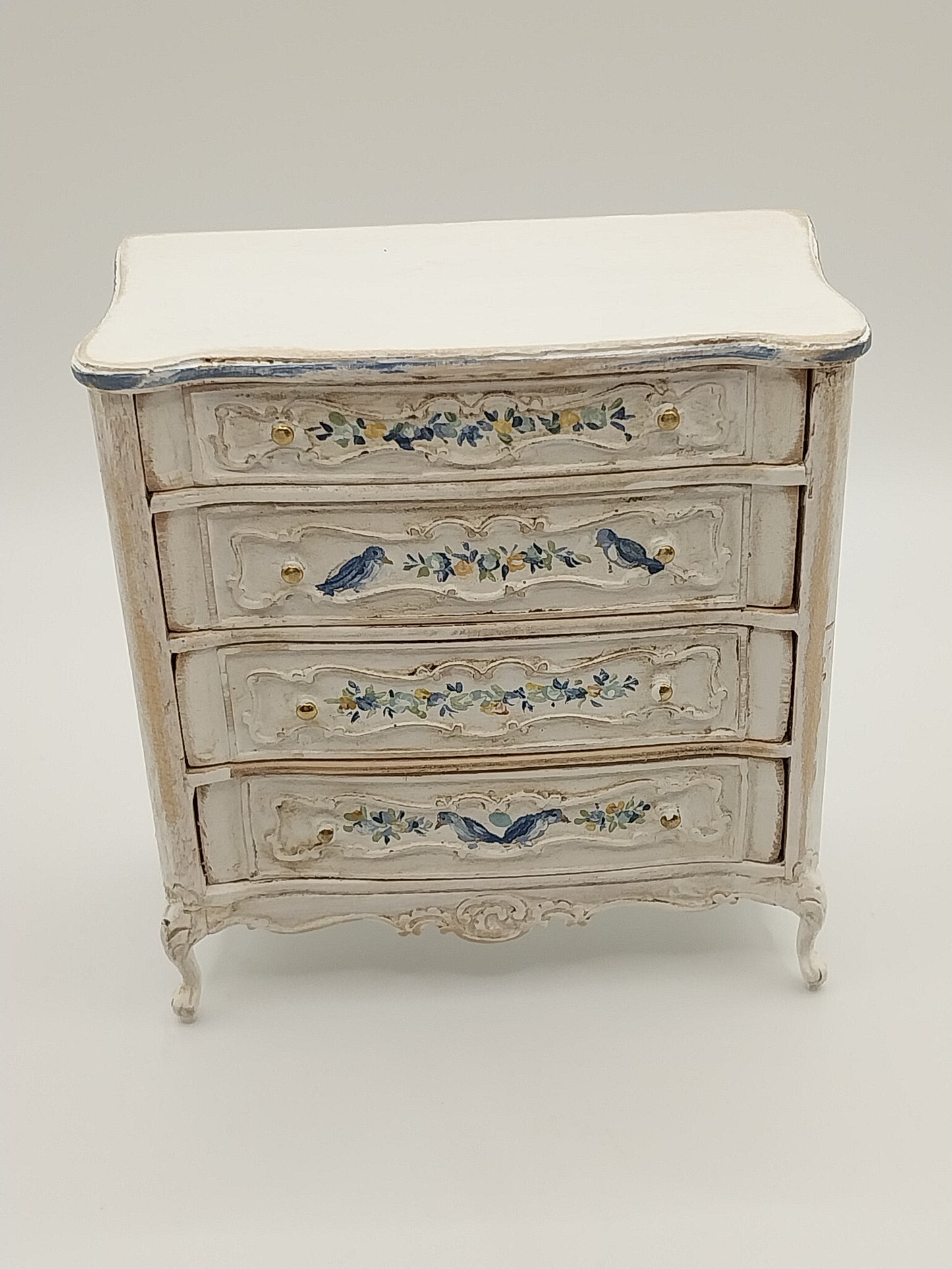 French Shabby Chic Chest, Handpainted