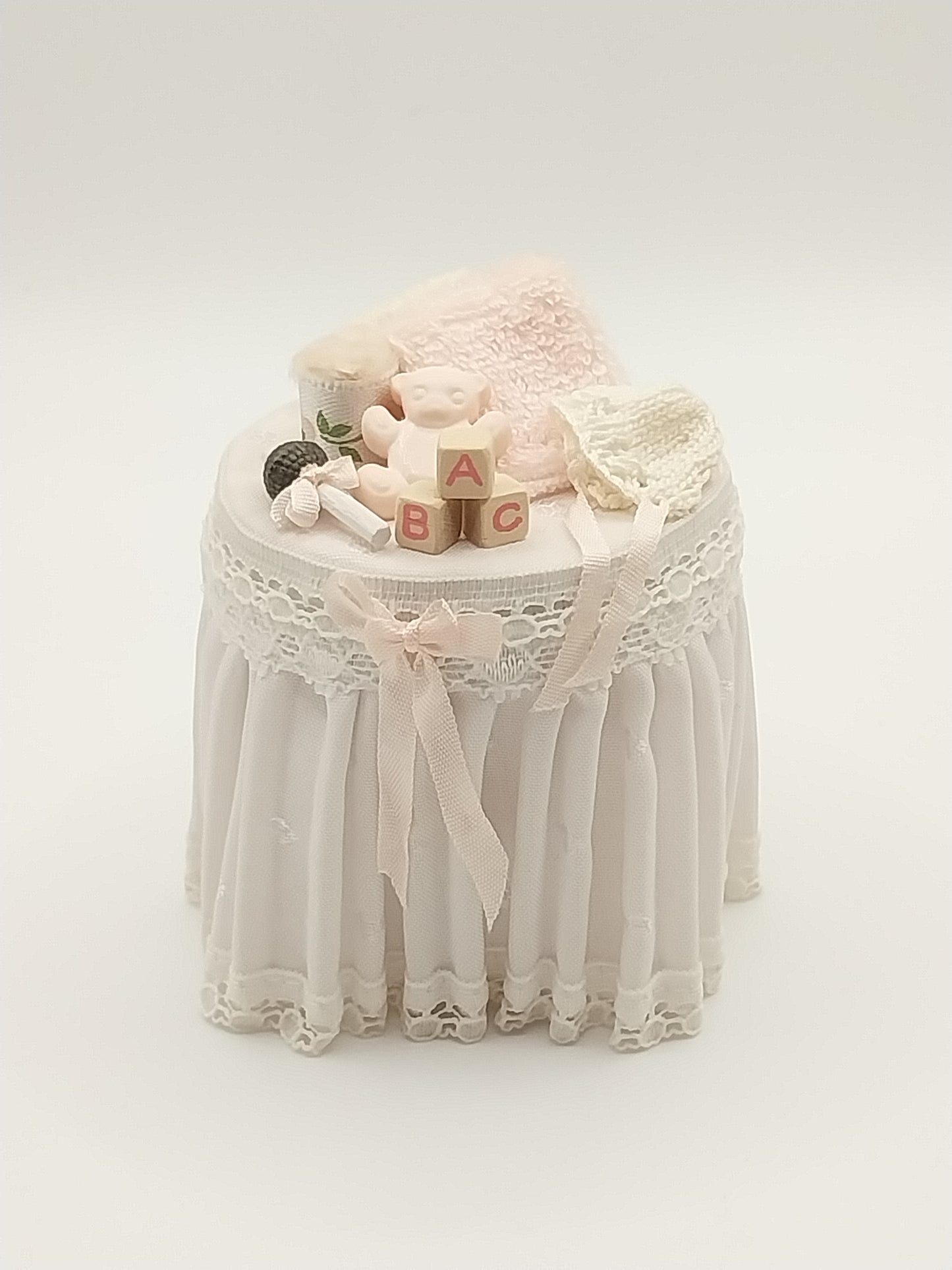 Pleated Table with Nursery Items, Small