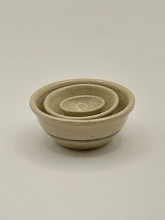 CBB629, Pottery Nesting Bowls, 3pcs, Jane Graber