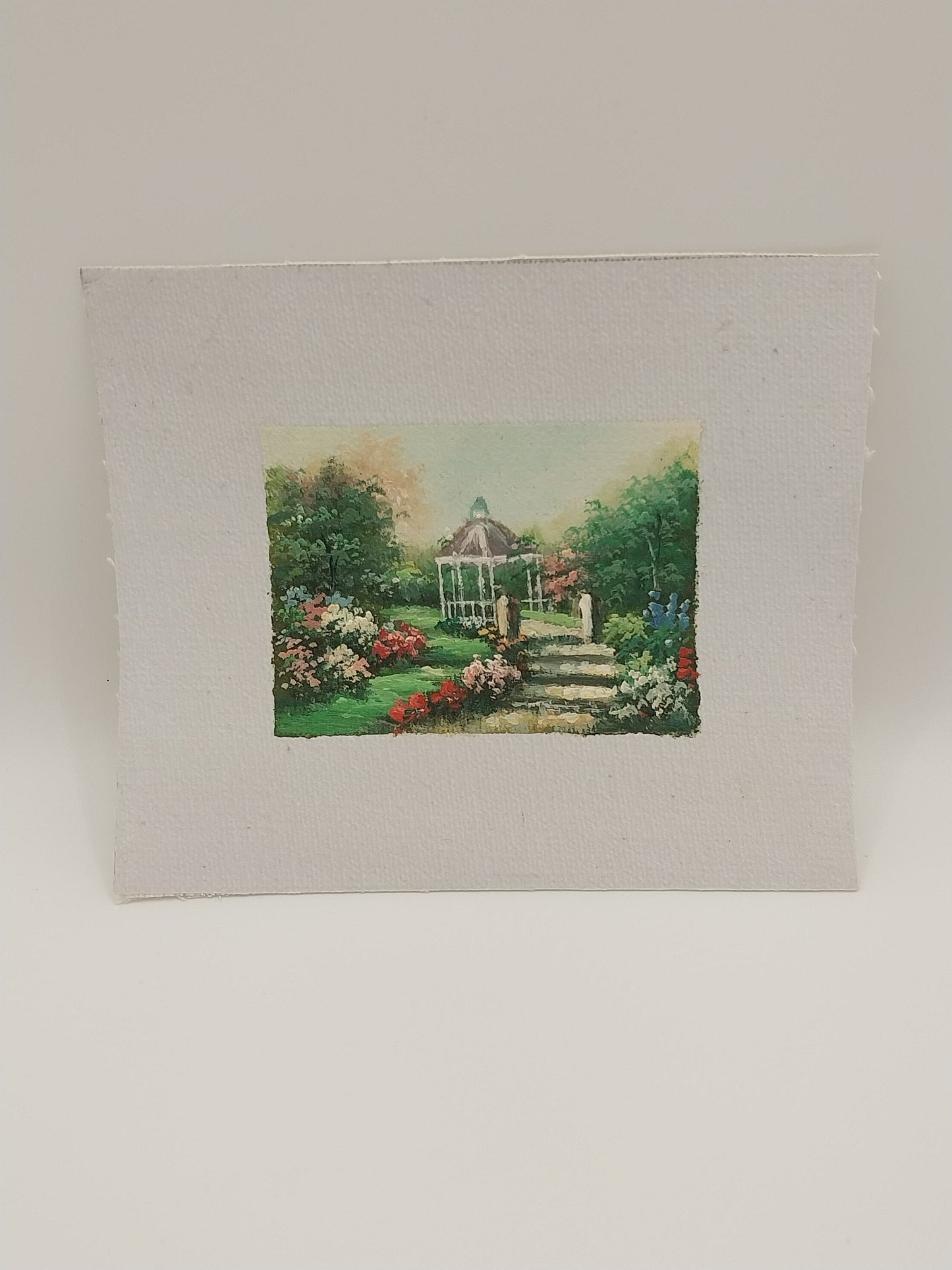 Fine Canvas Oil Painting, Gazebo Gardens