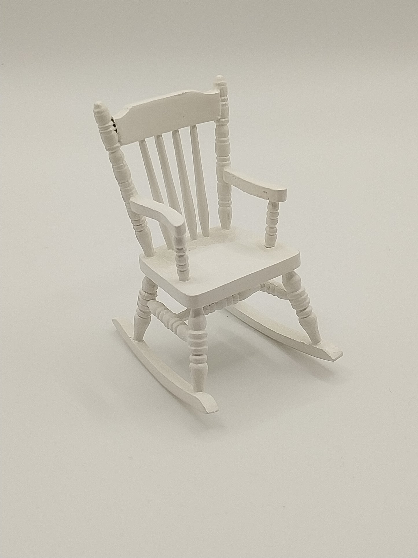 1/2" Scale Rocking Chair, White