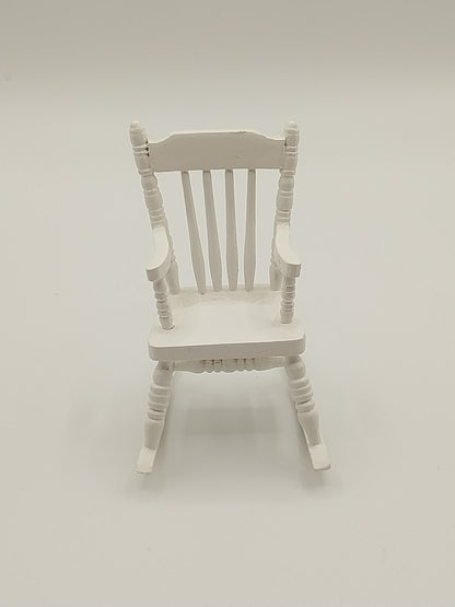 1/2" Scale Rocking Chair, White