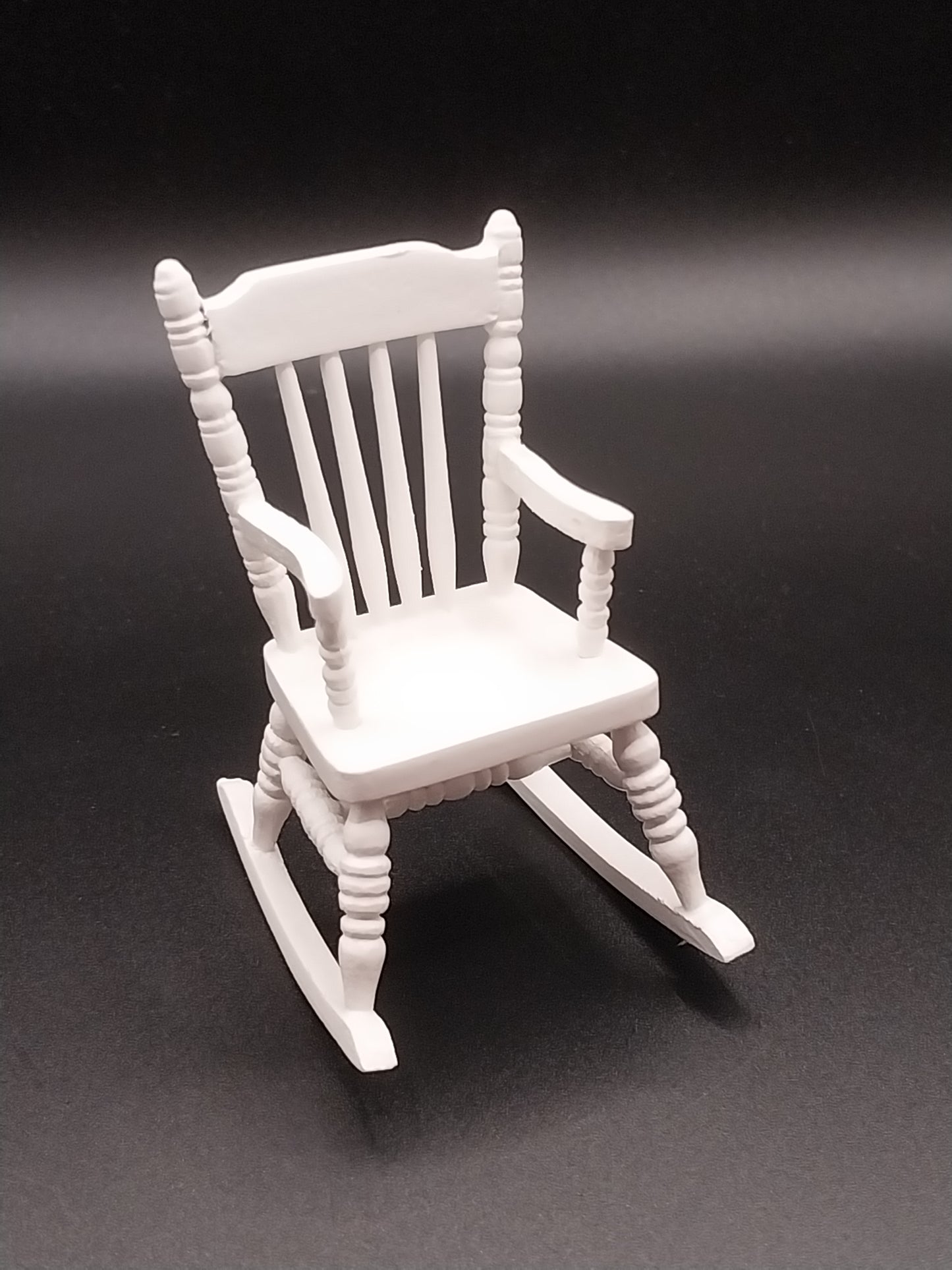 1/2" Scale Rocking Chair, White