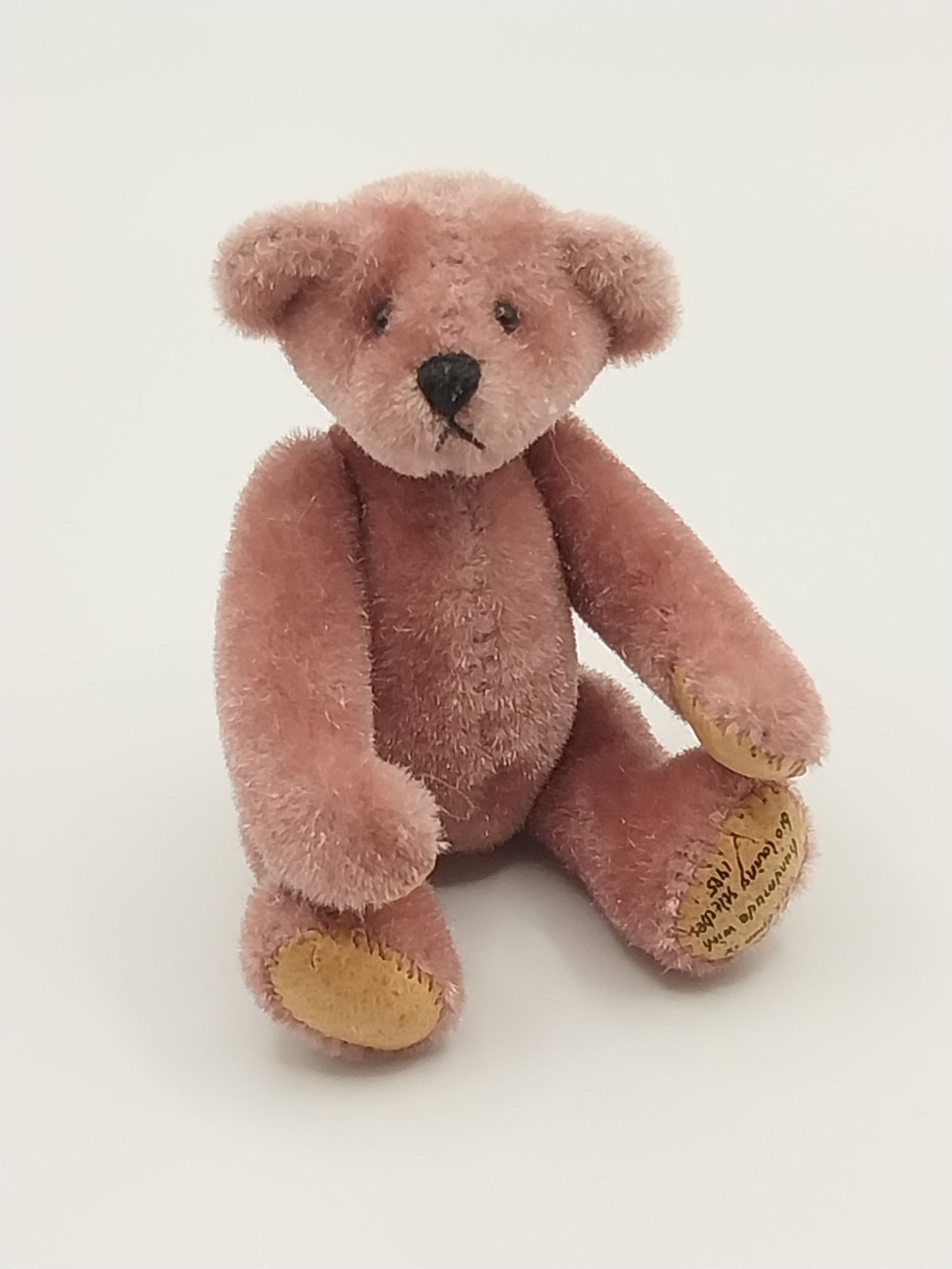 Rose Bear with Leather Pads, Signed