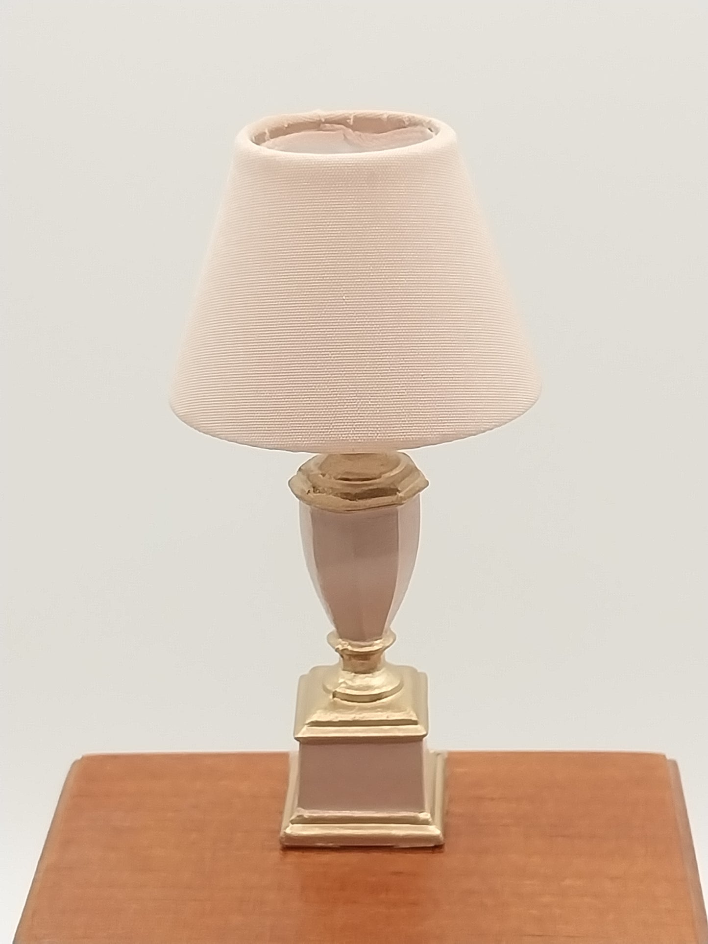 Traditional Lamp, Mauve & Gold