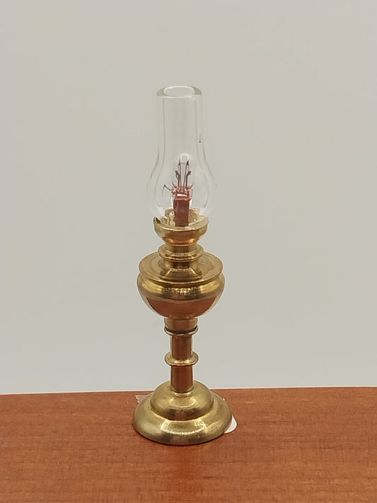 Vintage Brass Hurricane Lamp