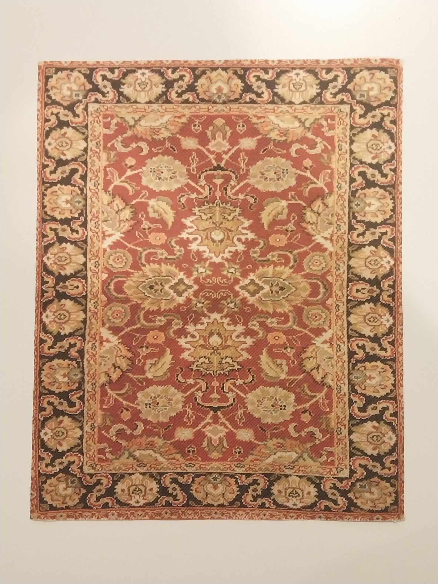 Rug, Oriental, Southwest, Red, Black, & Gold