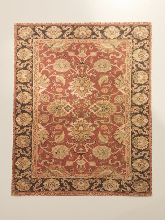 Rug, Oriental, Southwest, Red, Black, & Gold