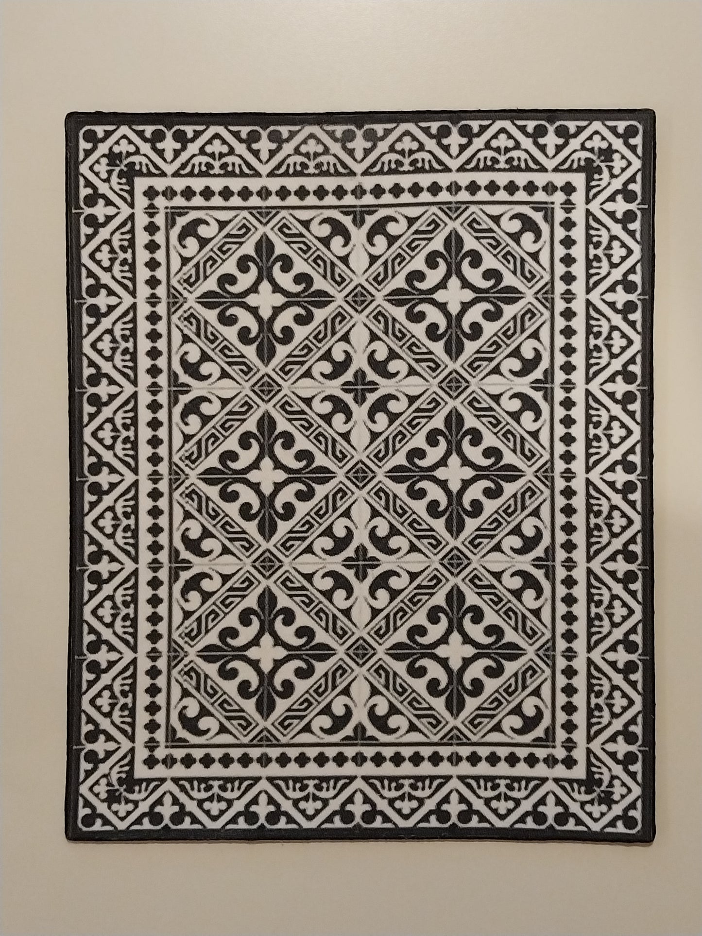 Rug, Black & White, Large