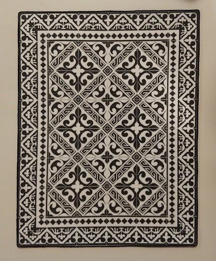 Rug, Black & White, Medium