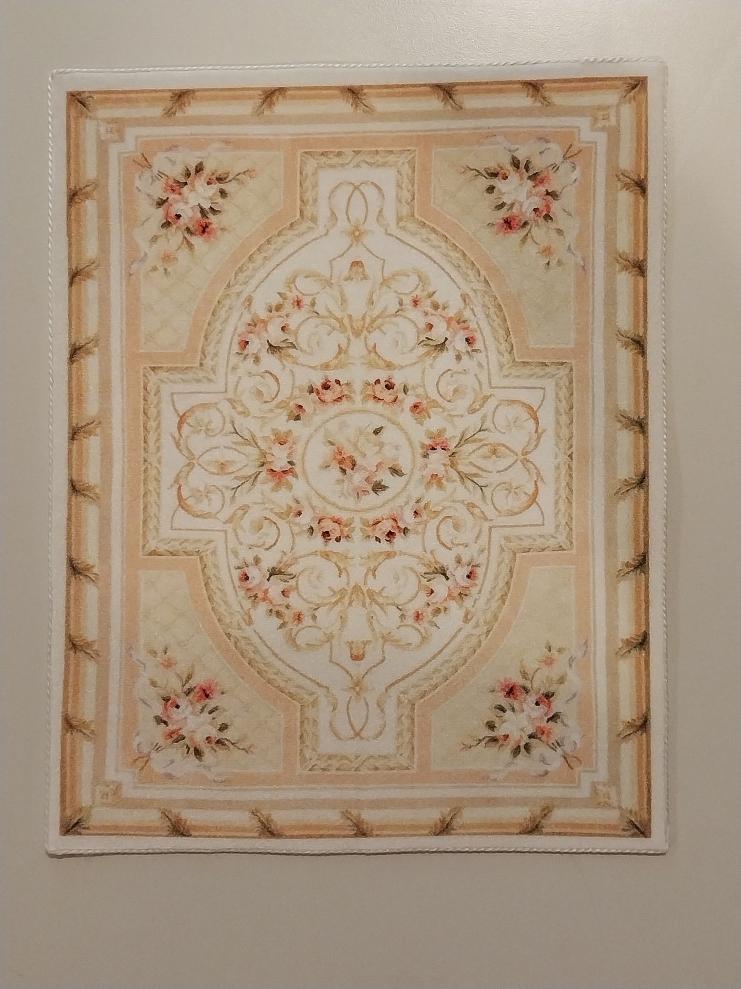 Rug, Cream, Gold, Peach