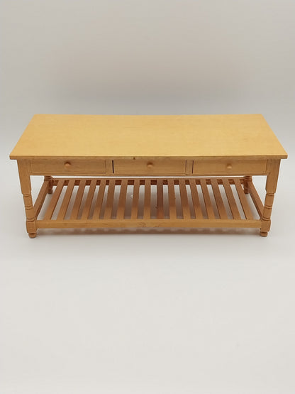 Middle Kitchen Work Table Large Kitchen Work Table, Oak – Miniature Designs, Inc.