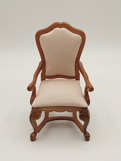 Spanish Style Arm Chair, Walnut