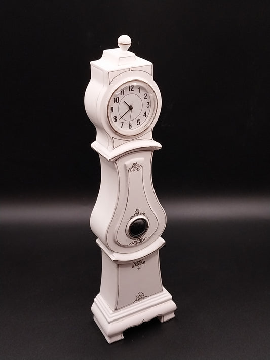 Mora Longcase Clock, White, Working