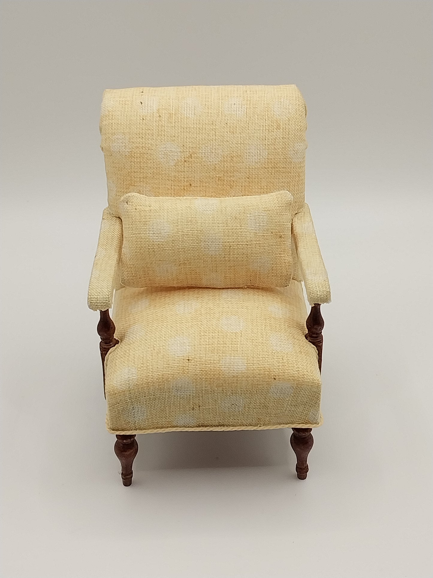 Oxford Chair, Yellow, Walnut