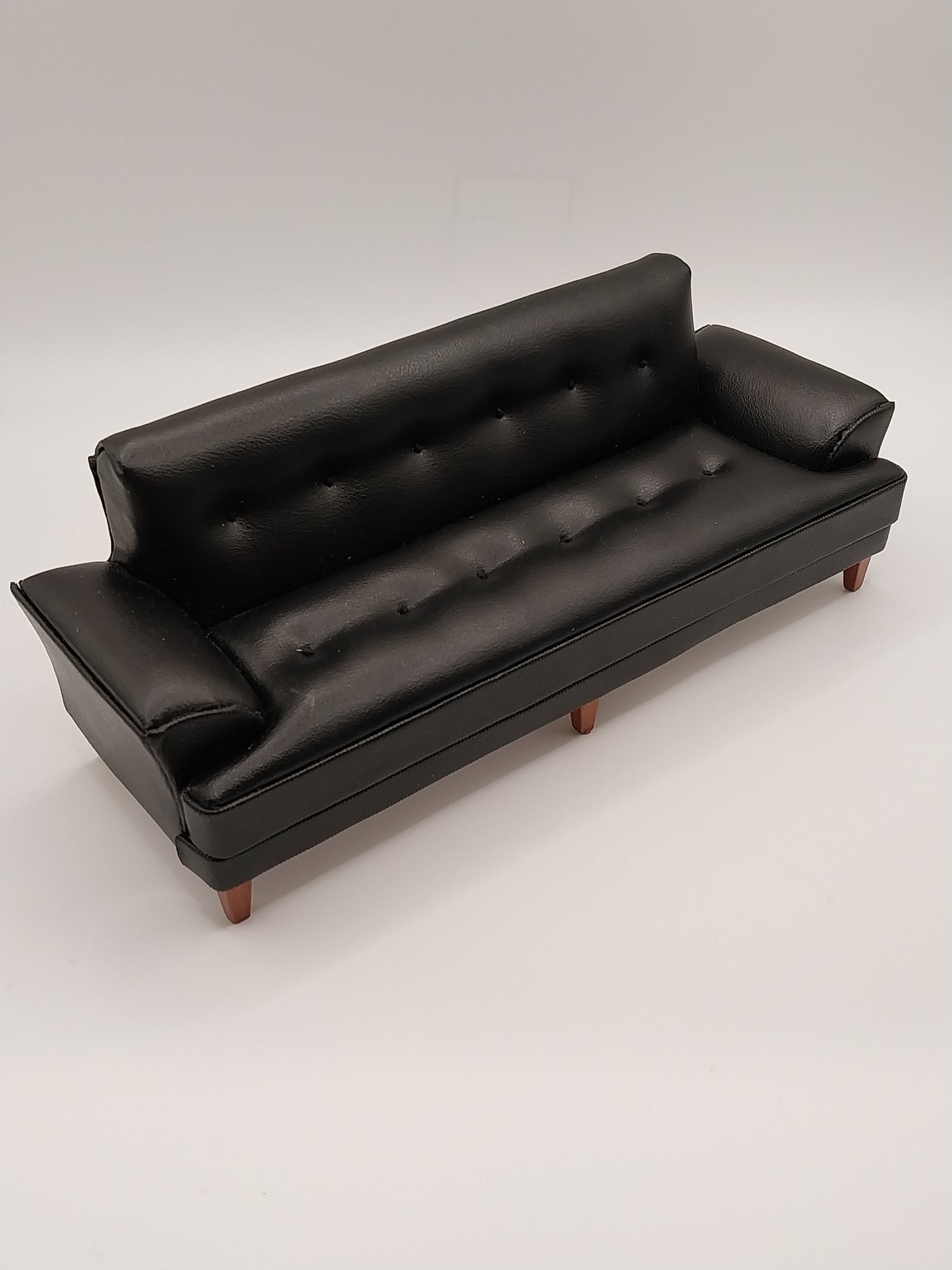 Wakefield Modern Sofa & 2 Chairs, Black Leather