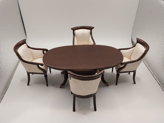 Hilton Oval Dining Room Table with 4 Chairs