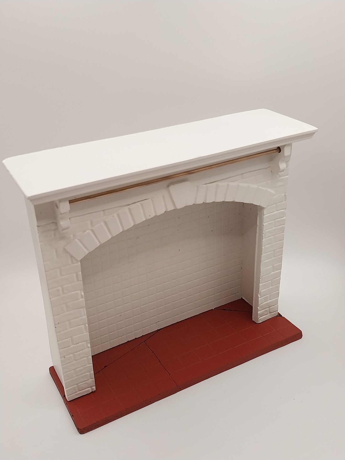 Stove Surround, White Brick, AS IS