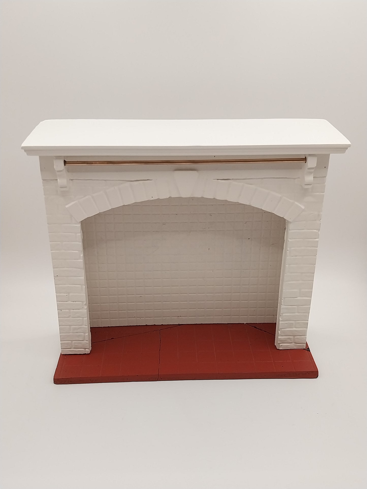 Stove Surround, White Brick, AS IS