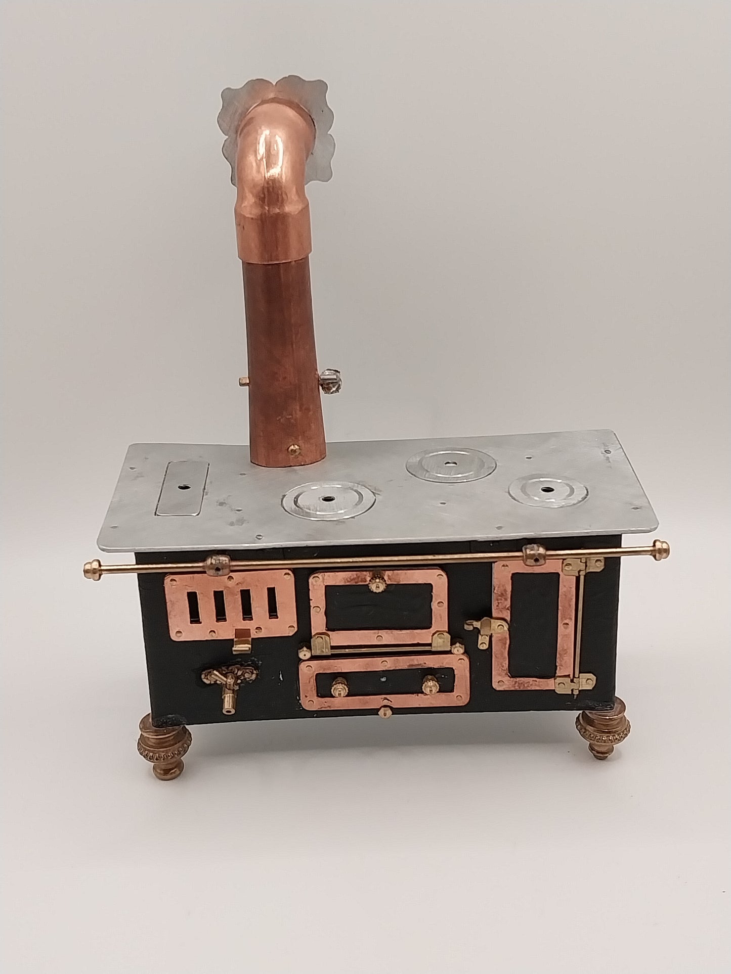 AGA Stove, Copper & Metal, Handmade