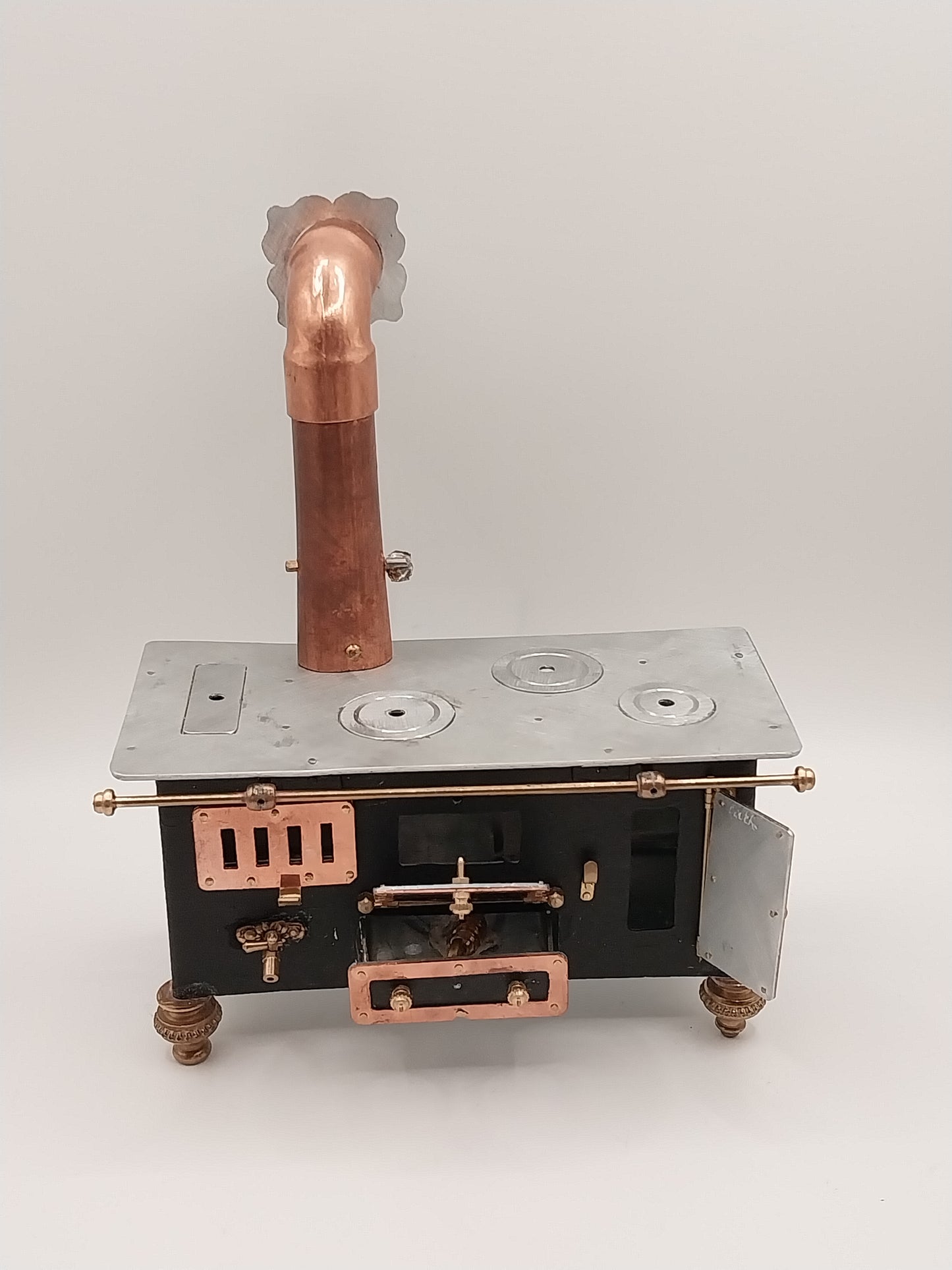 AGA Stove, Copper & Metal, Handmade