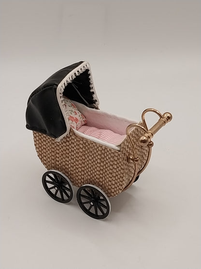 CBB781, Small Doll Pram, Beige