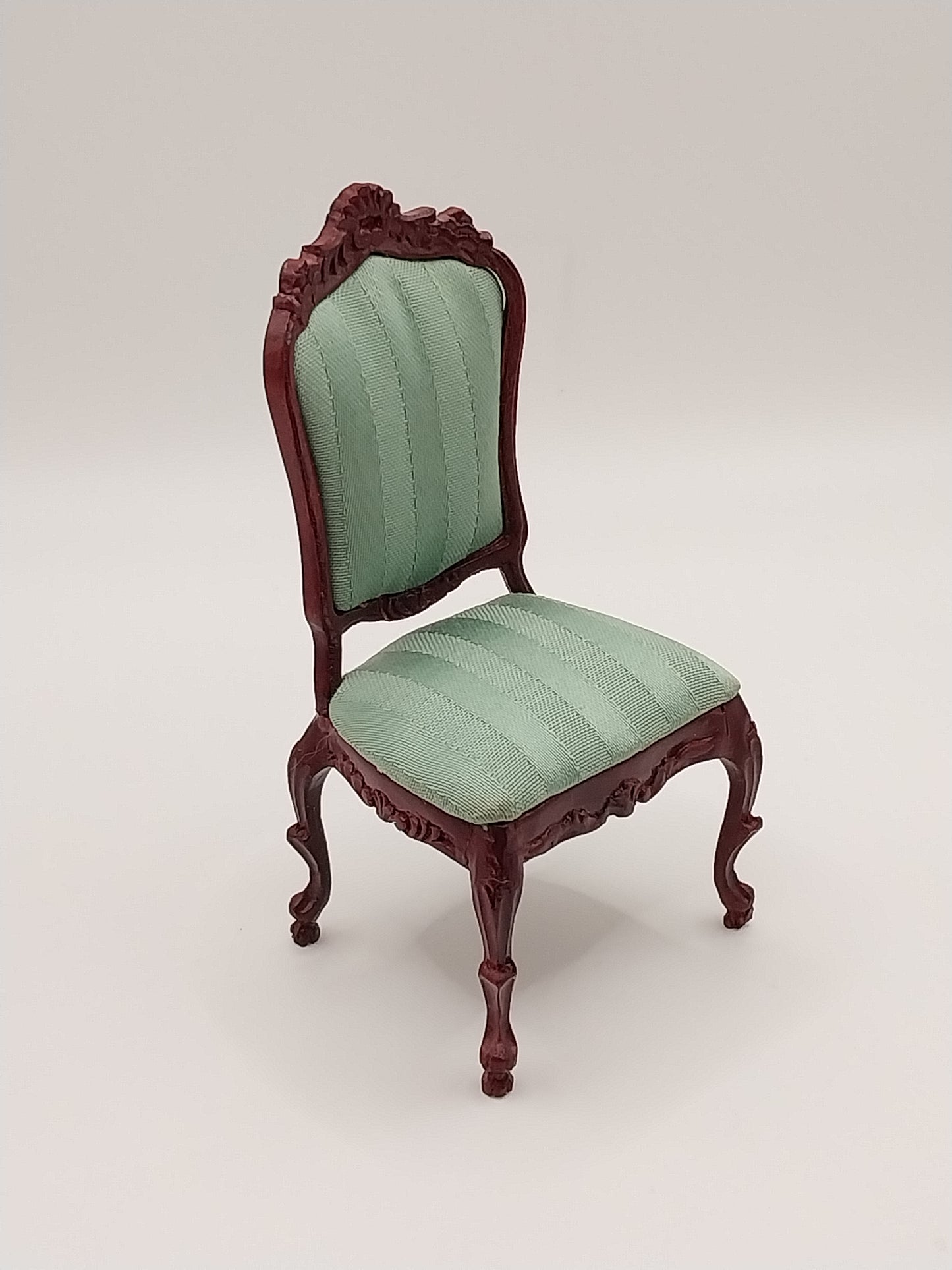 Buckingham Side Chair, MH, Green Stripe