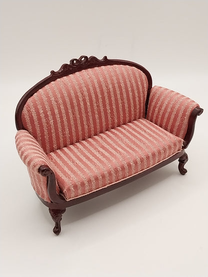 French Sofa & 2 Chairs, MH, Rose Stripe