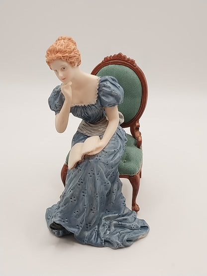 Victorian Lady, Sitting, Alice, Blue Dress