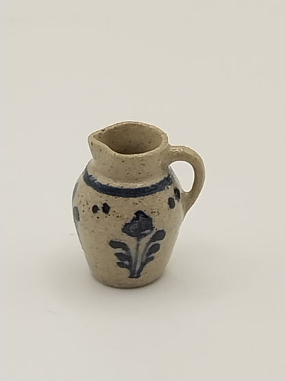 Pitcher, Pottery, Floral