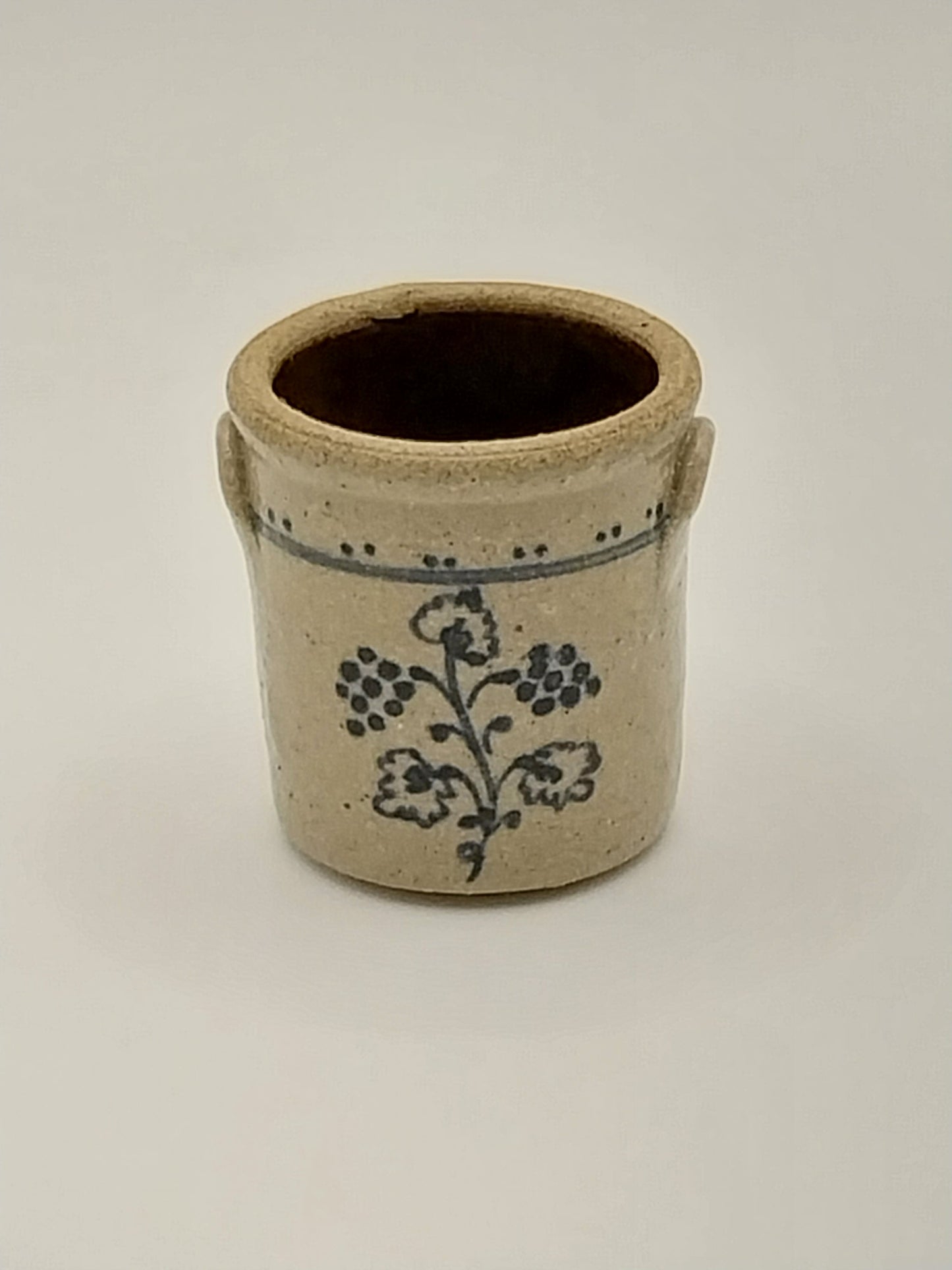 Pickling Crock Stoneware Pottery, Floral