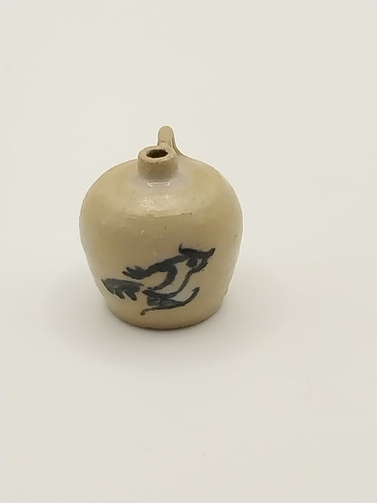 Stoneware Pottery Jug, Bird