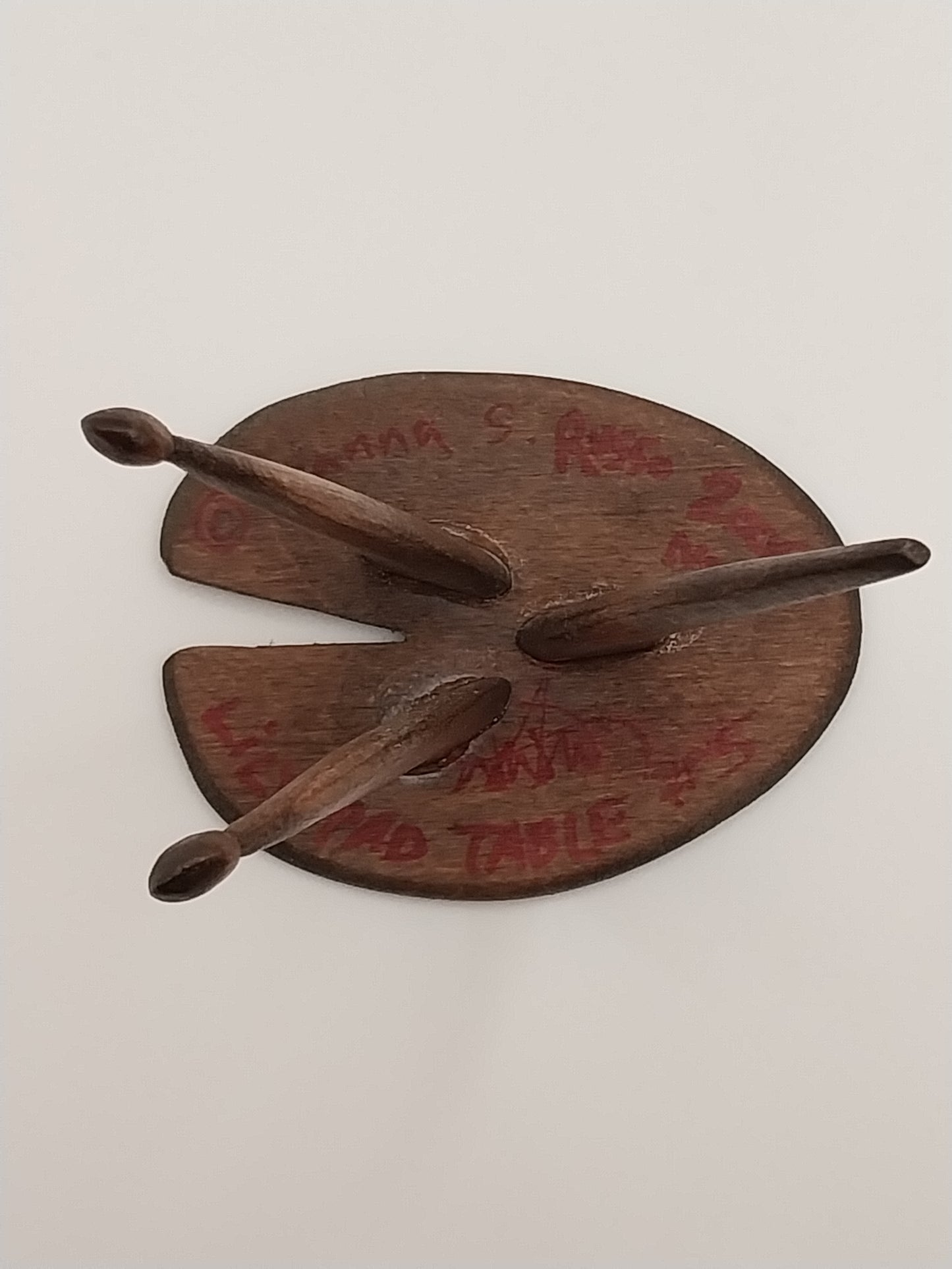 Lily Pad Table, Handcarved, Walnut