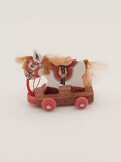 Pull Toy, Burro, Handpainted