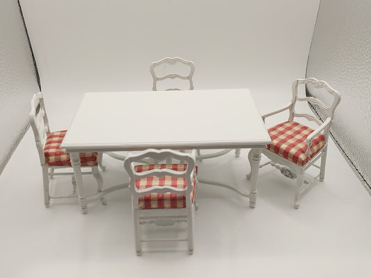 Marne Dining Room Set, White, 5pc